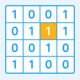 Illustration de la règle n°1 du Binero