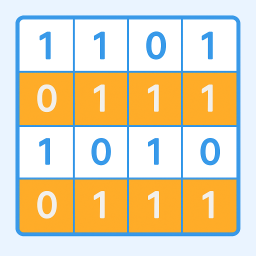 Illustration de la règle n°3 du Binero