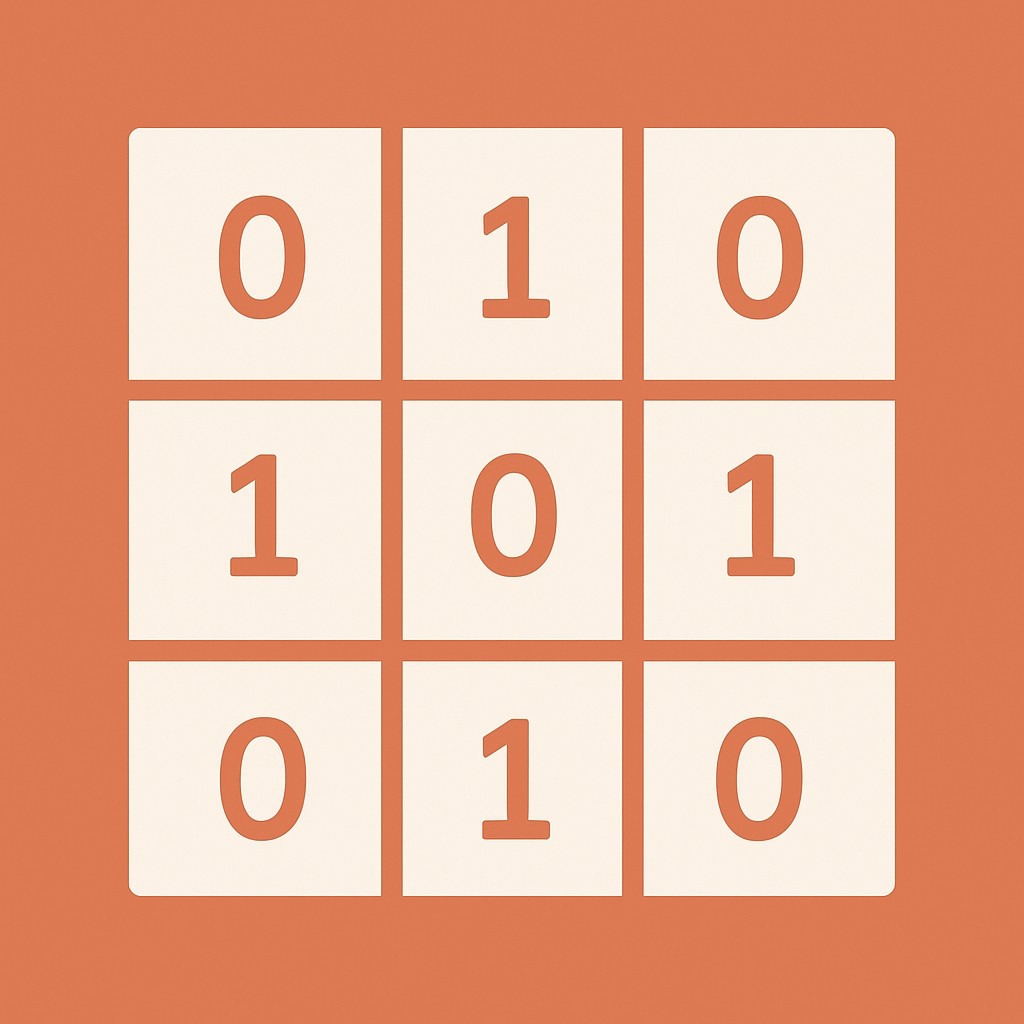 Grille Binero flat design