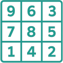 Grille Sudoku flat design