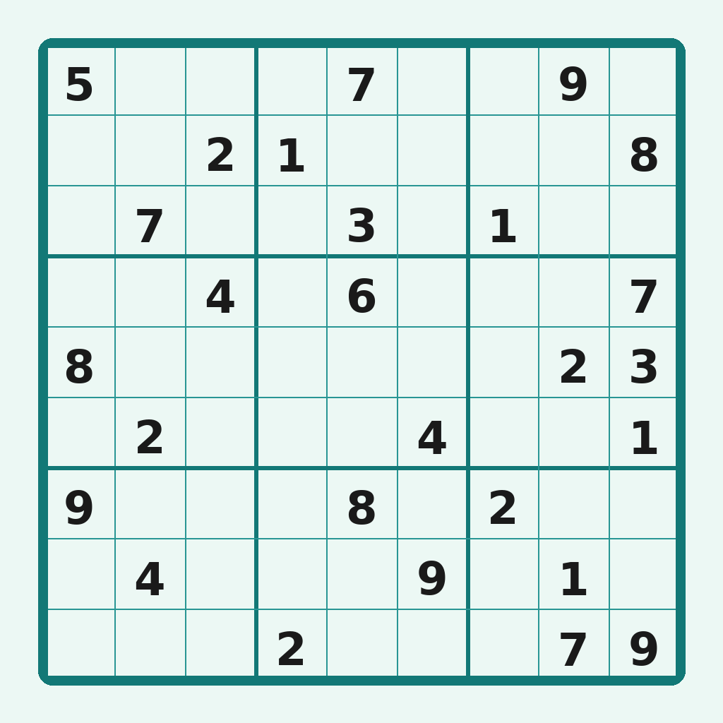 Exemple de grid 9×9 – Démonstration naked pair