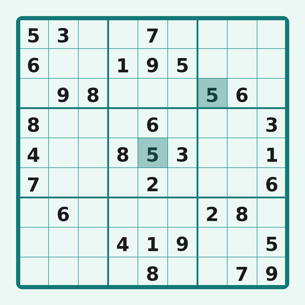 Exercice 1 - Solution grille Sudoku